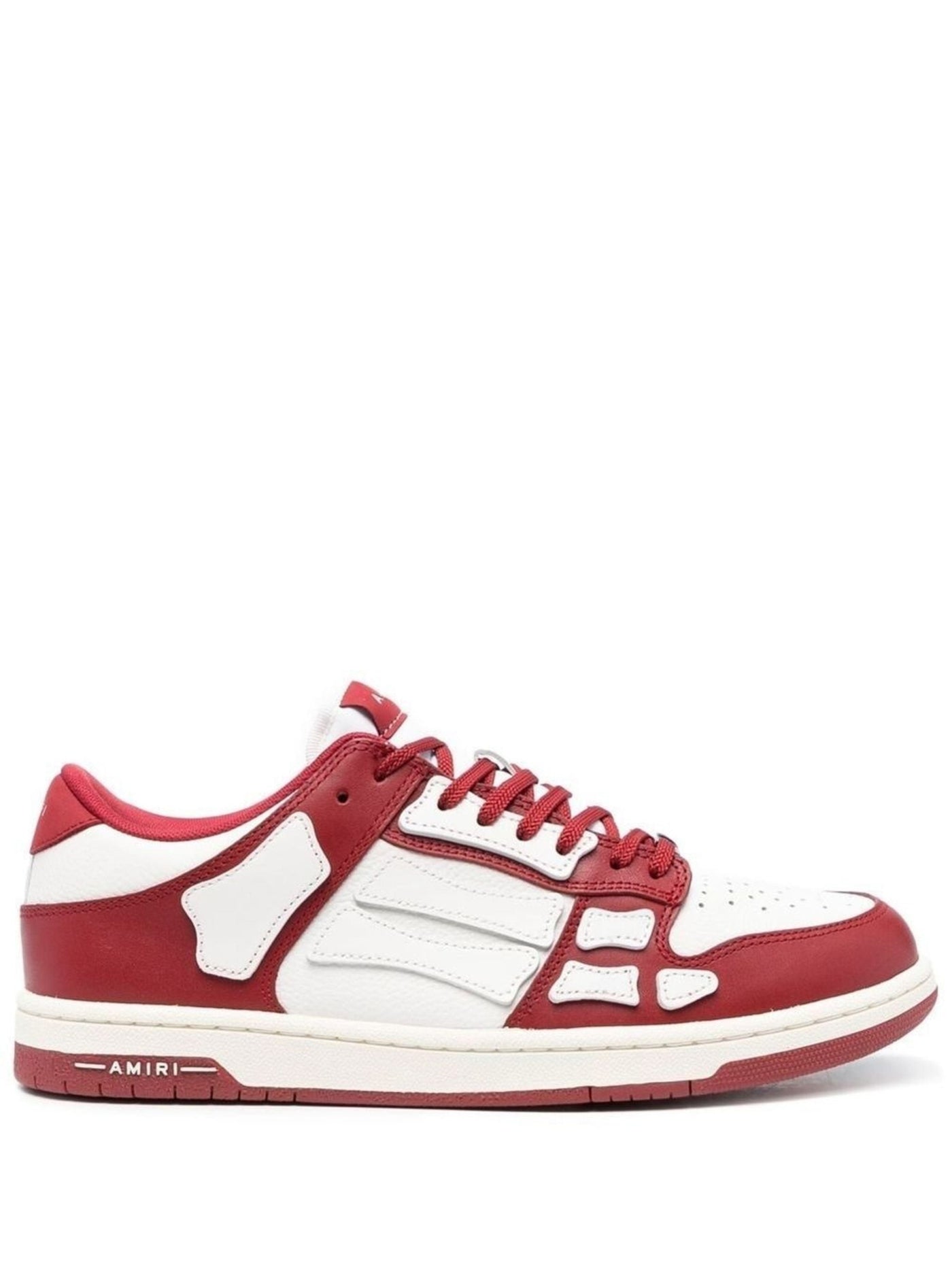 Amiri Low-Top-Sneakers mit Skel-Logo Weiß/Rot 