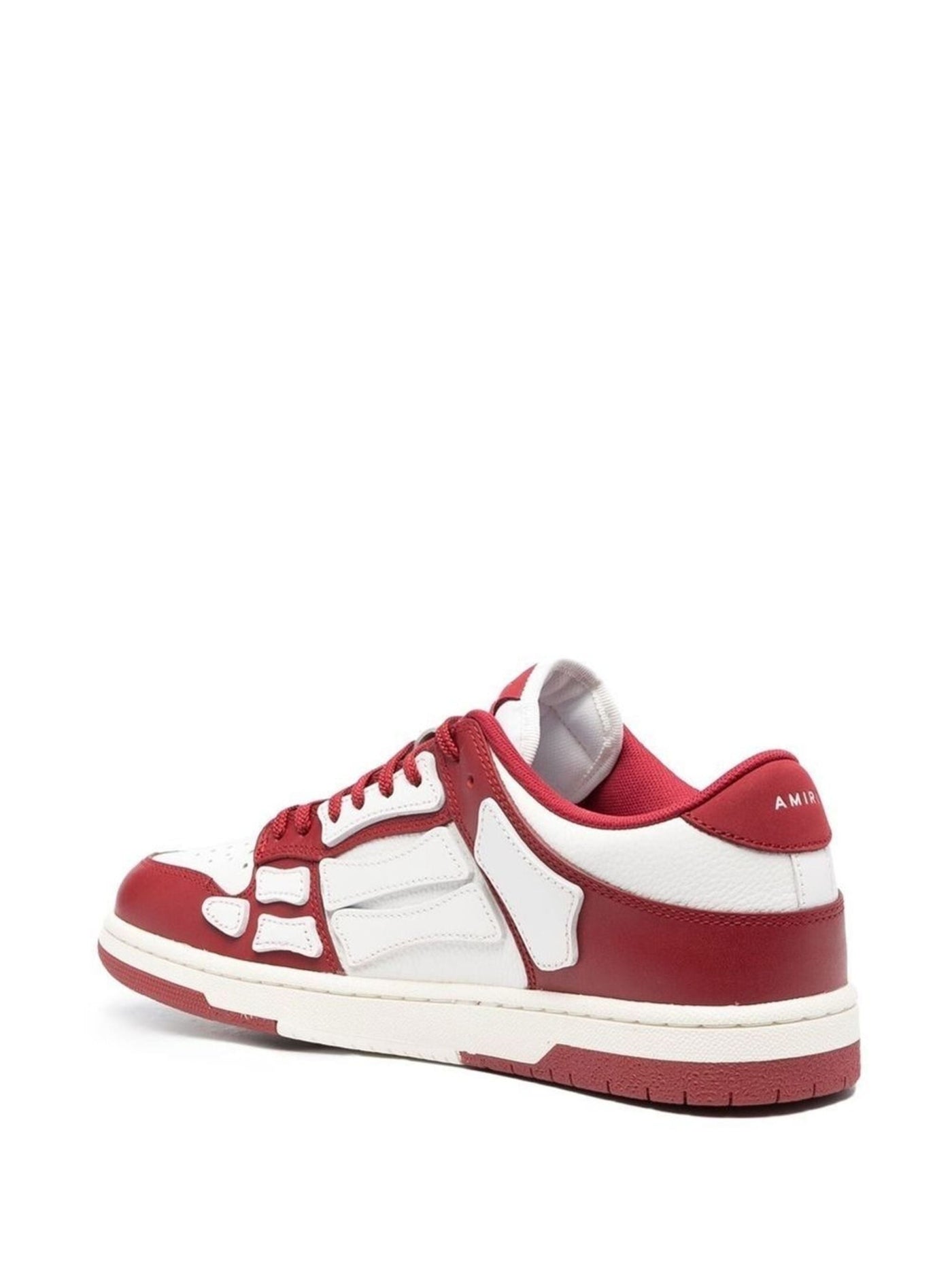 Amiri Low-Top-Sneakers mit Skel-Logo Weiß/Rot 