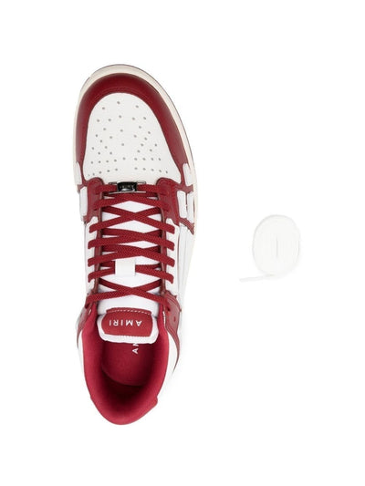 Amiri Low-Top-Sneakers mit Skel-Logo Weiß/Rot 