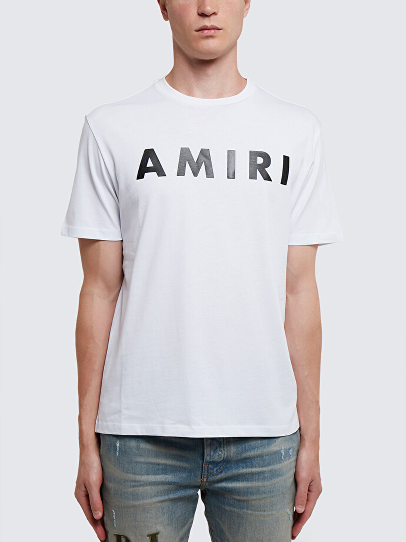 Amiri Army Logo Print T-Shirt in White