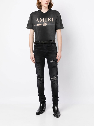 Amiri MA Bar Applique Logo T-Shirt in Black