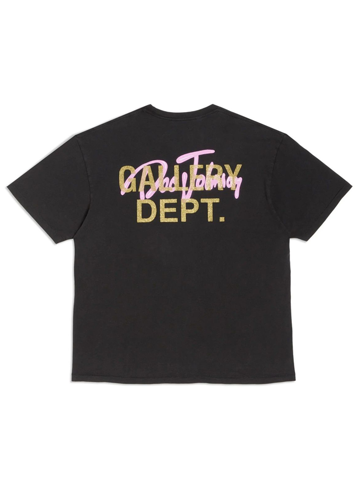 【目を惹くデザイン】Gallery Dept. ボディカクテルTシャツ Gallery Dept Body Cocktails T-Shirt in Black – TheDesignerBox