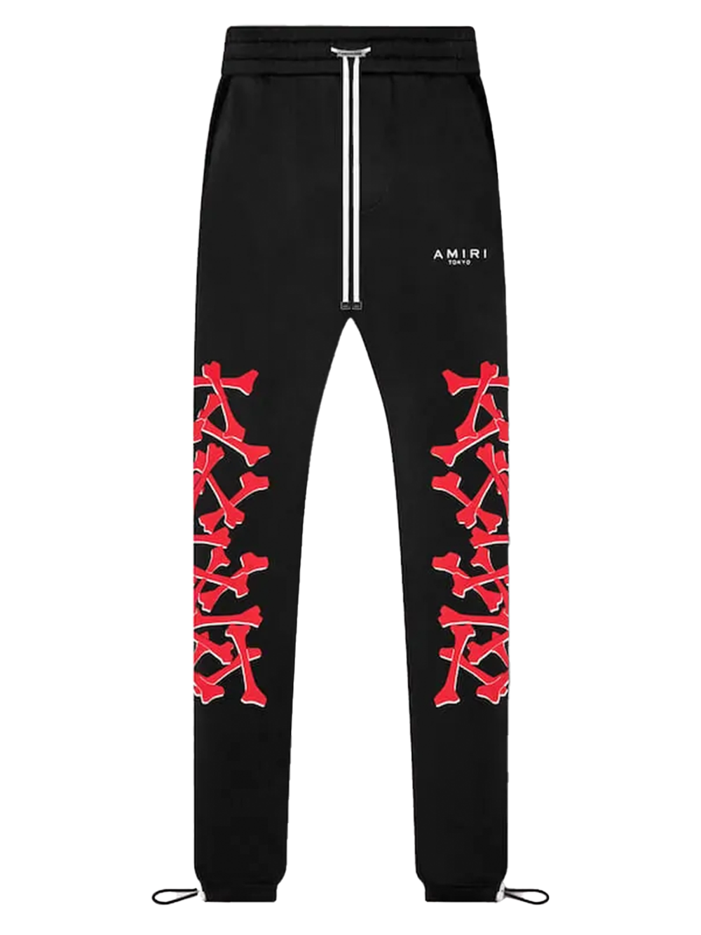 Amiri Tokyo Stacked Bones Printed Joggers in Black