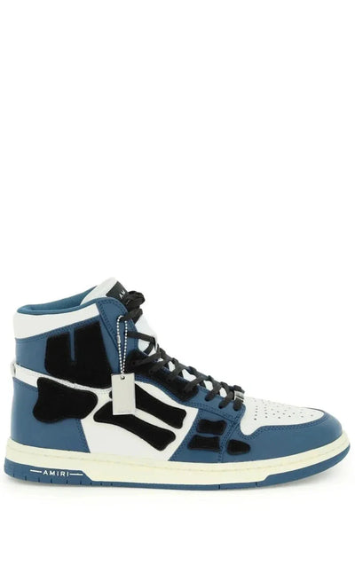 Amiri Skeleton High Top Sneakers Blue