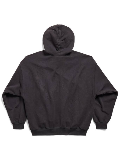 Balenciaga Loop Sports Icon Hoodie in Washed Black