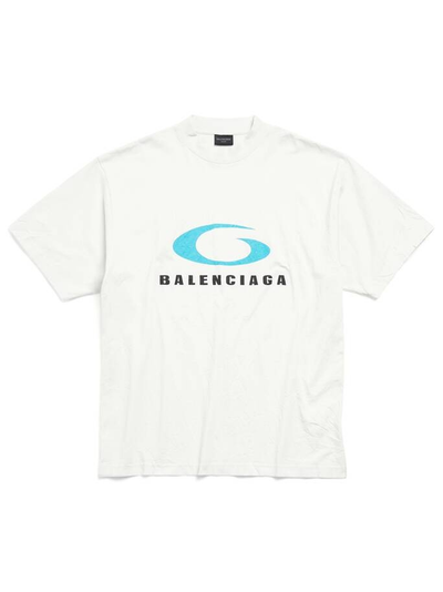 Balenciaga Loop Sports Icon T-Shirt in White