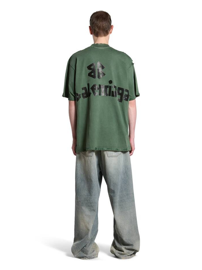 Balenciaga Taped Logo T-Shirt in Green