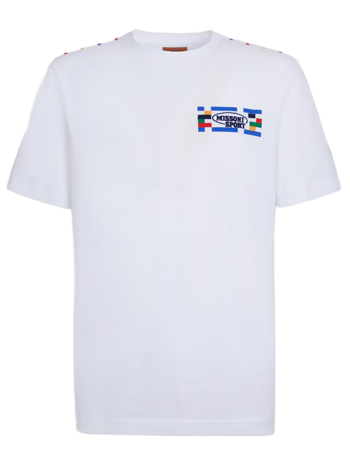Missoni Sport Small Logo T-Shirt in White