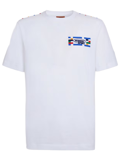Missoni Sport Small Logo T-Shirt in White
