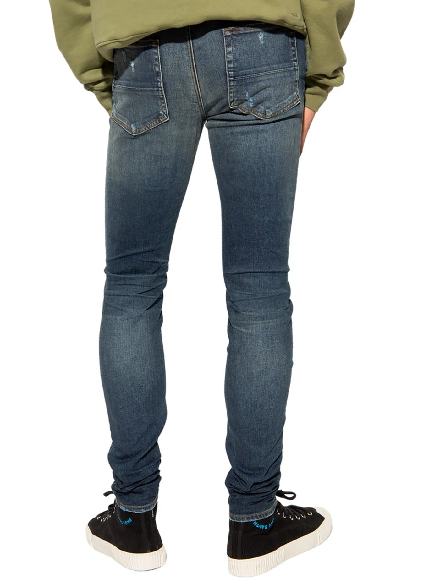 Amiri Slim Fit Slash Classic Blue Denim Jeans