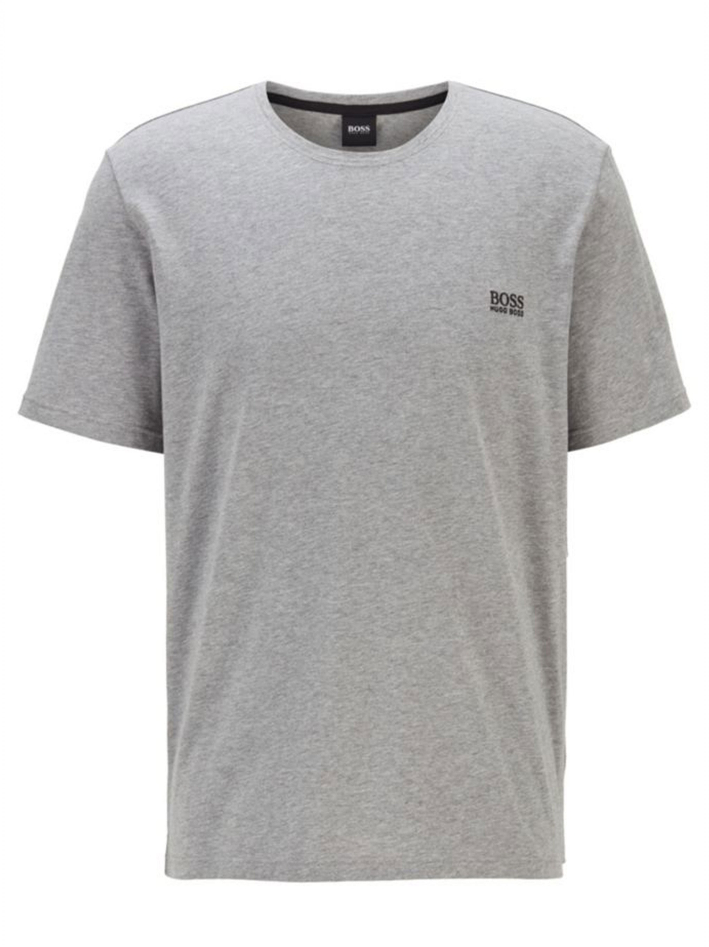 Hugo Boss Boss logo Embroidered T-Shirt in Grey