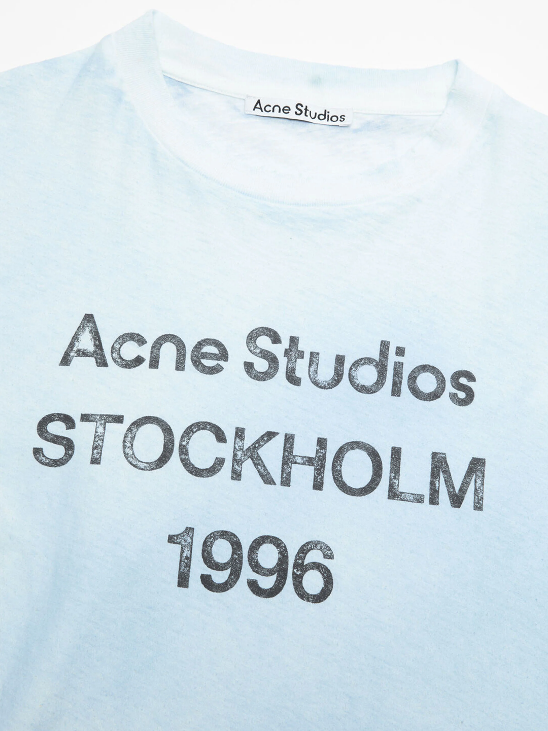 Acne Studios Stockholm Logo T-Shirt in 'Dusty Blue' – TheDesignerBox