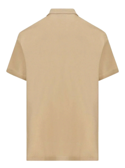 Burberry Branded Circle Logo Camel Beige Polo Shirt