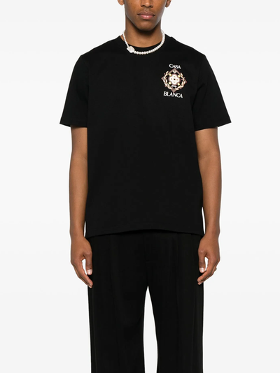 Casablanca Championship Diamond T-Shirt in Black