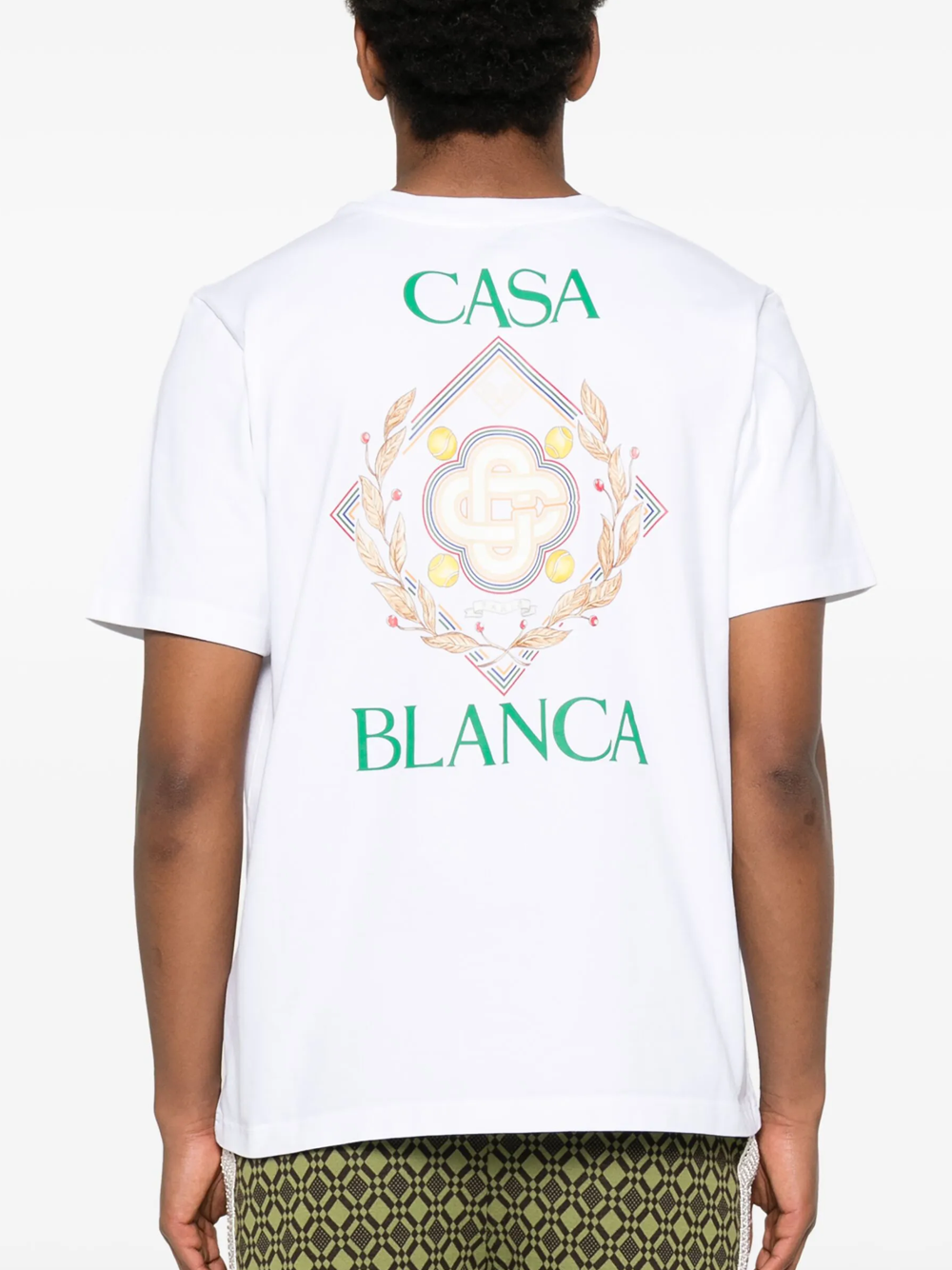 Casablanca Championship Diamond T-Shirt in White