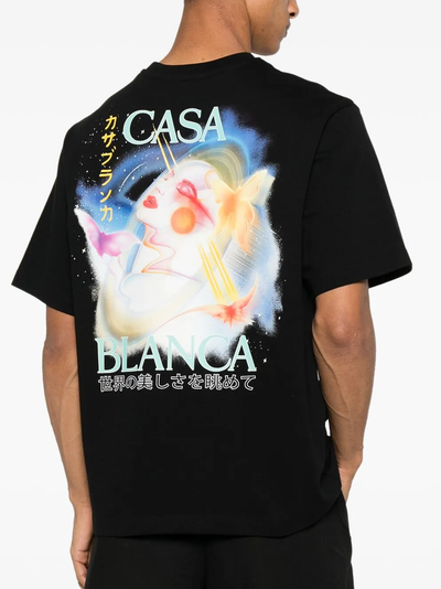 Casablanca Galactic Connection T-Shirt in Black