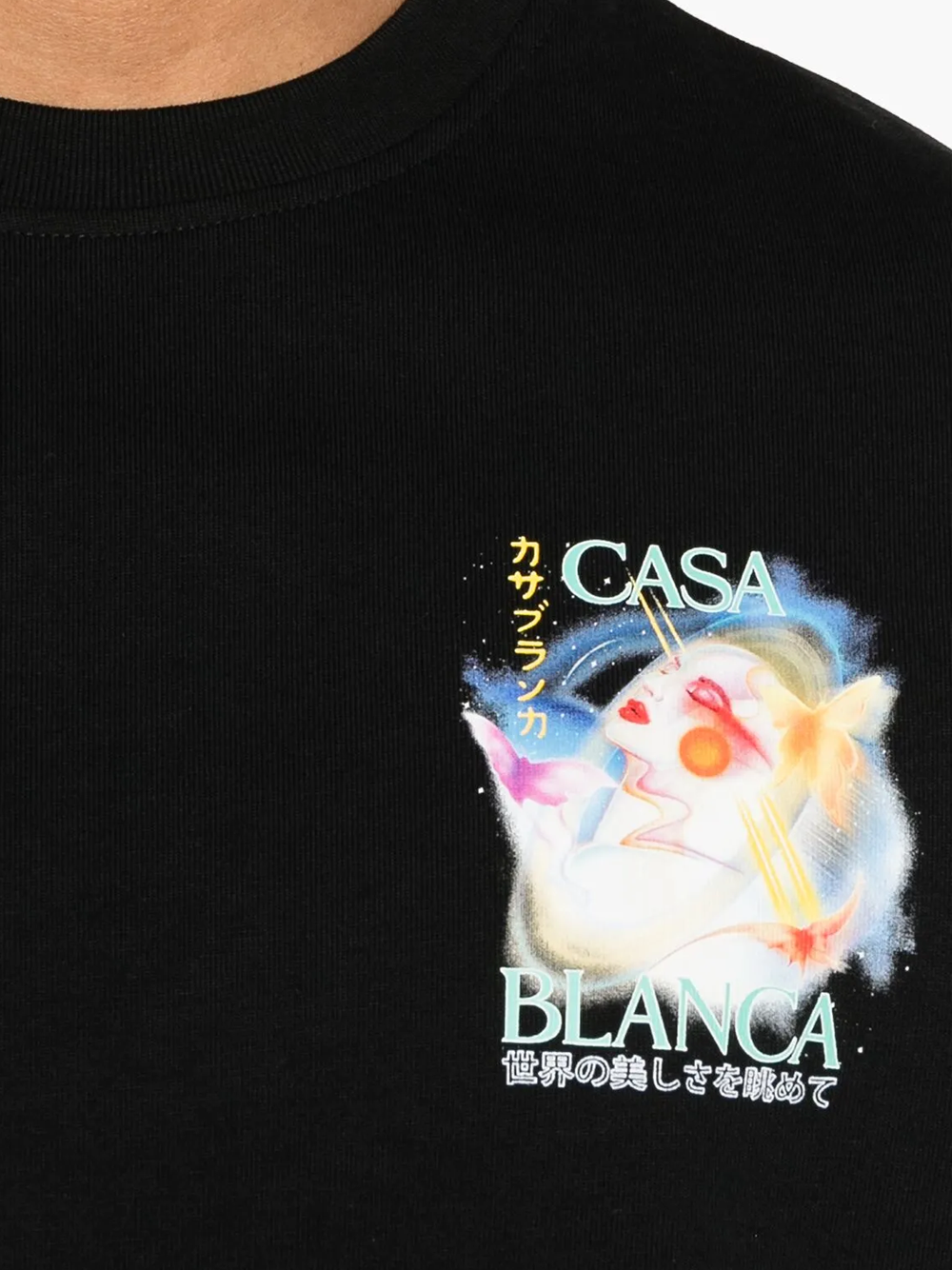 Casablanca Galactic Connection T-Shirt in Black