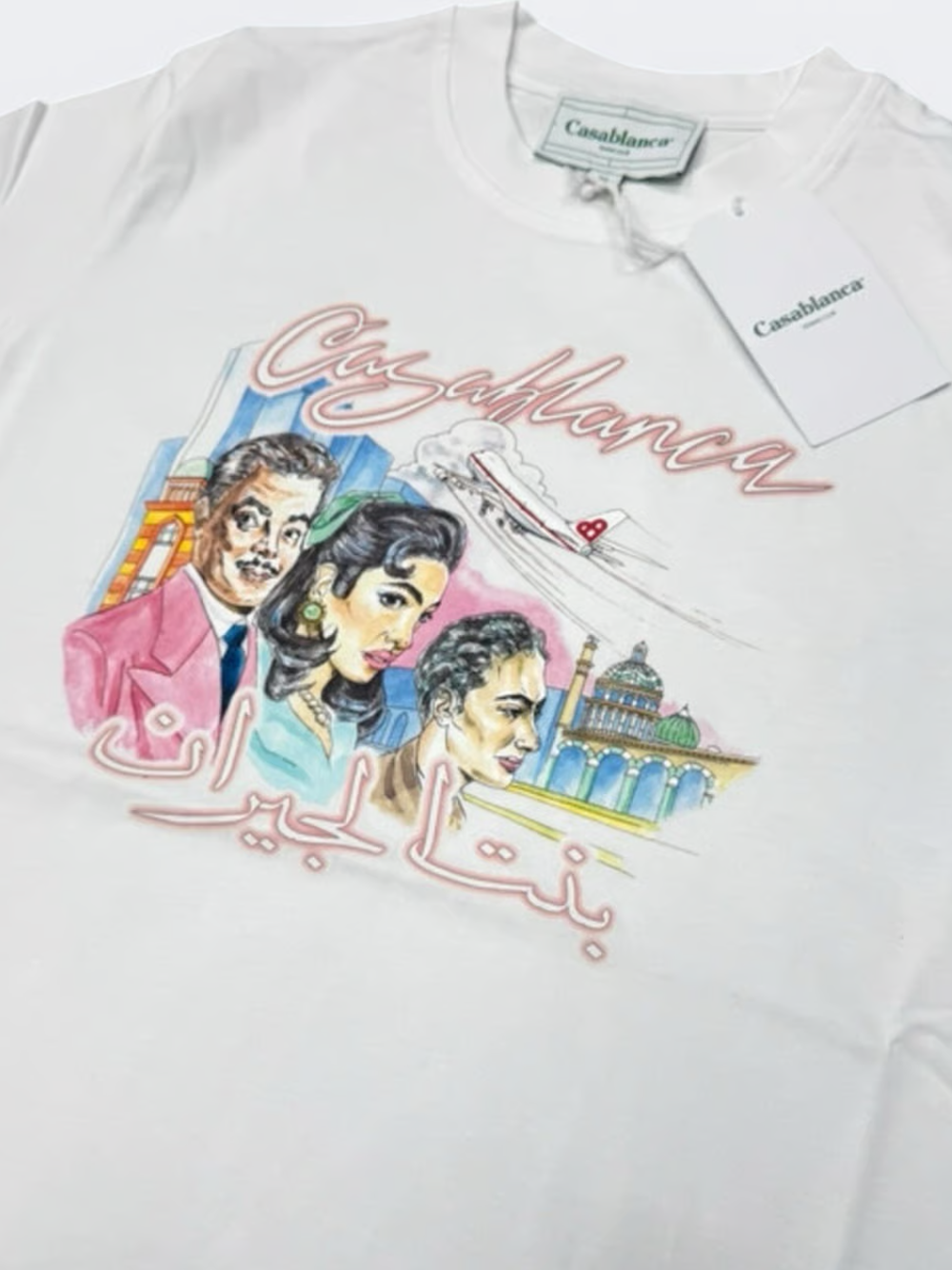 Casablanca La Liaison White T-Shirt