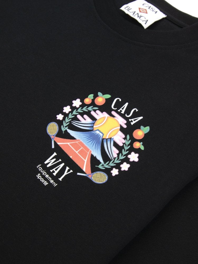 Casablanca Casa Way Mountain T-Shirt in Black