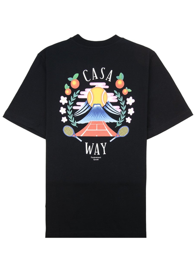 Casablanca Casa Way Mountain T-Shirt in Black