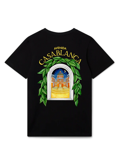 Casablanca Avenida Print T-shirt in Black