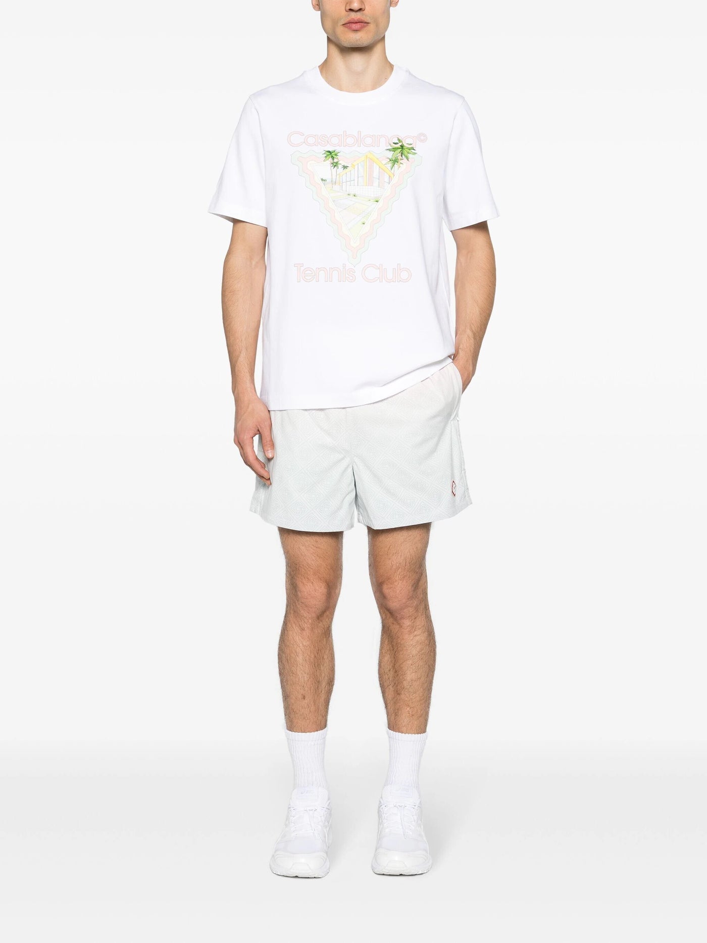 Casablanca Maison De Reve Logo Printed T-Shirt in White