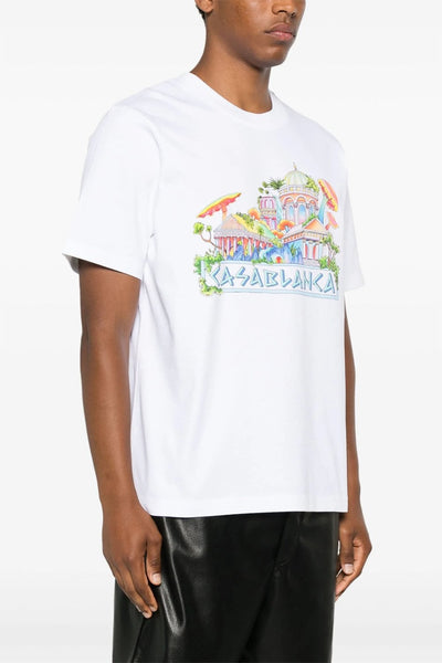 Casablanca The Road To Knowledge T-Shirt in White