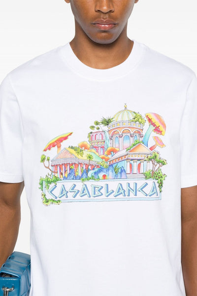 Casablanca – T-Shirt „The Road To Knowledge“ in Weiß