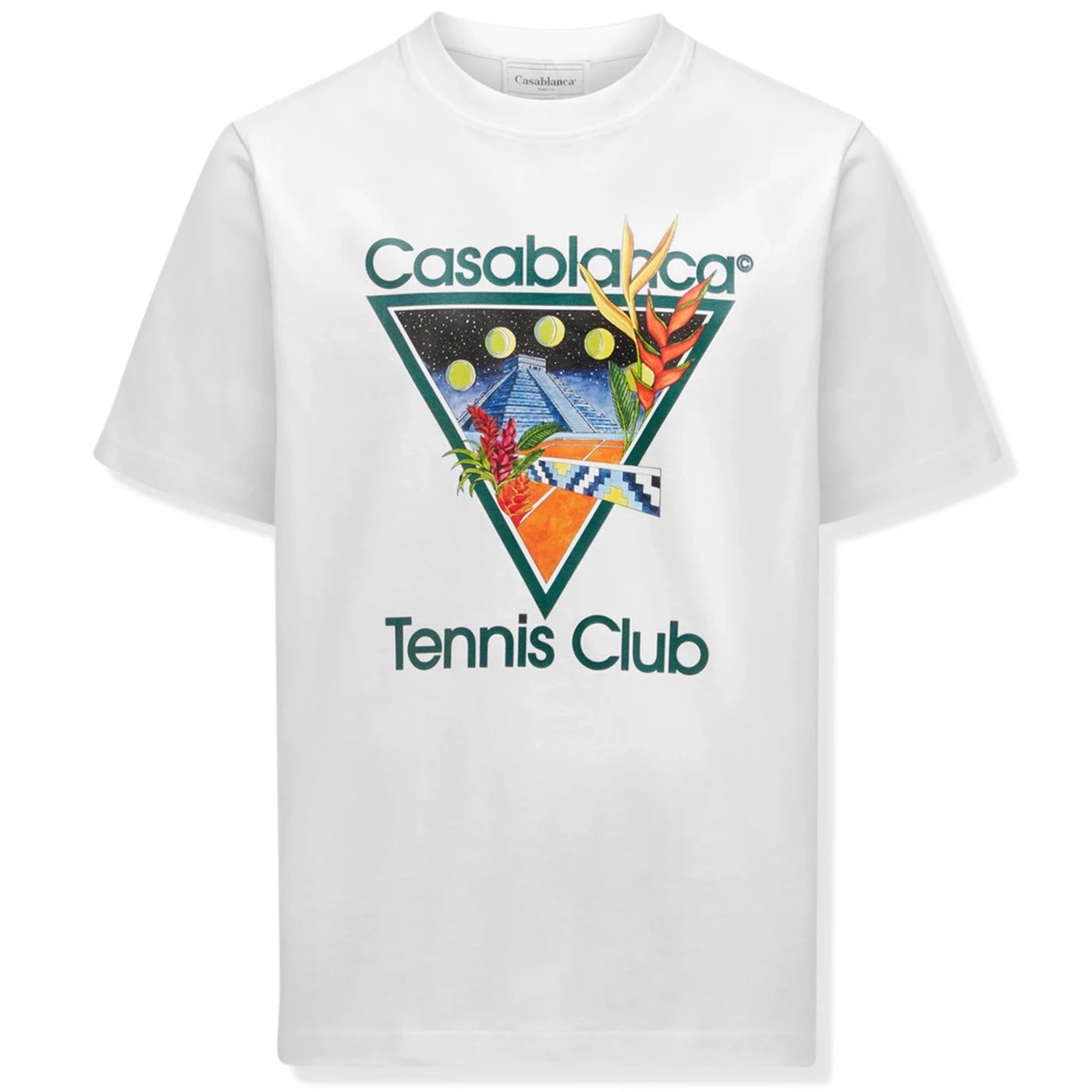 Casablanca Tennis Club Icon Printed T-shirt White