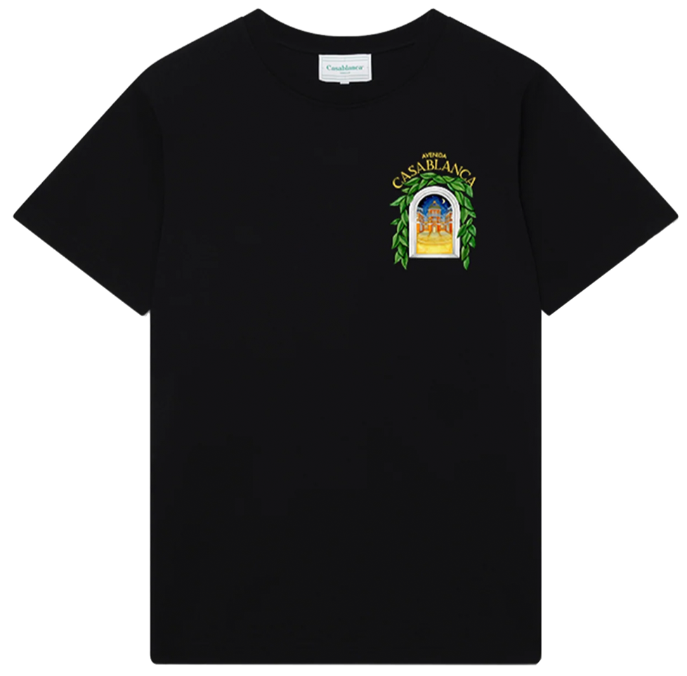 Casablanca Avenida Print T-shirt in Black