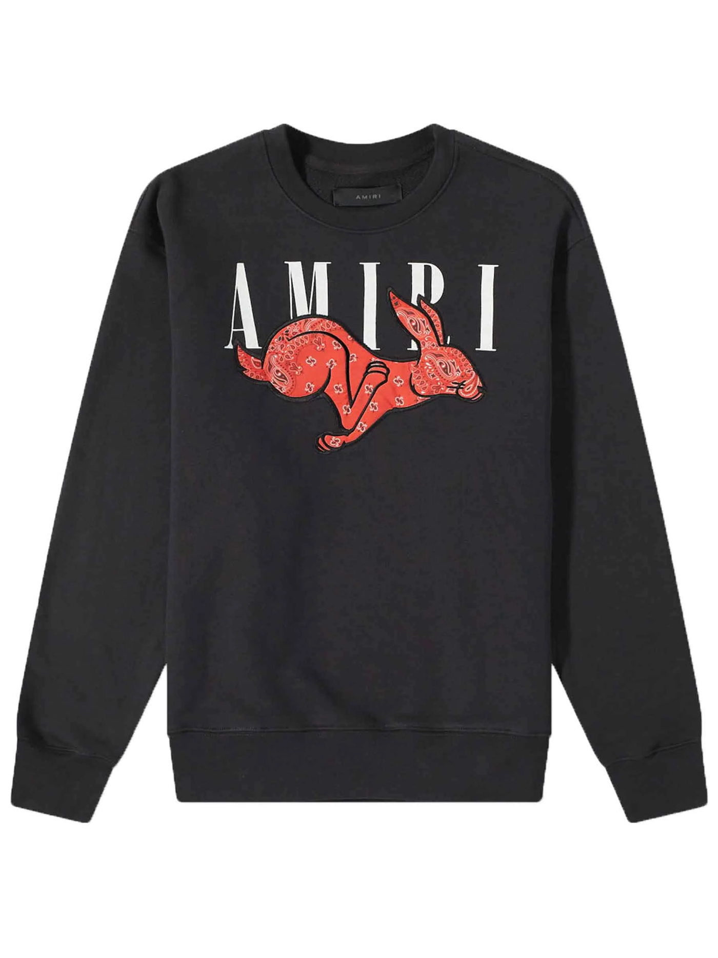 Amiri – CNY – Schwarzes Sweatshirt mit Kaninchen-Logo