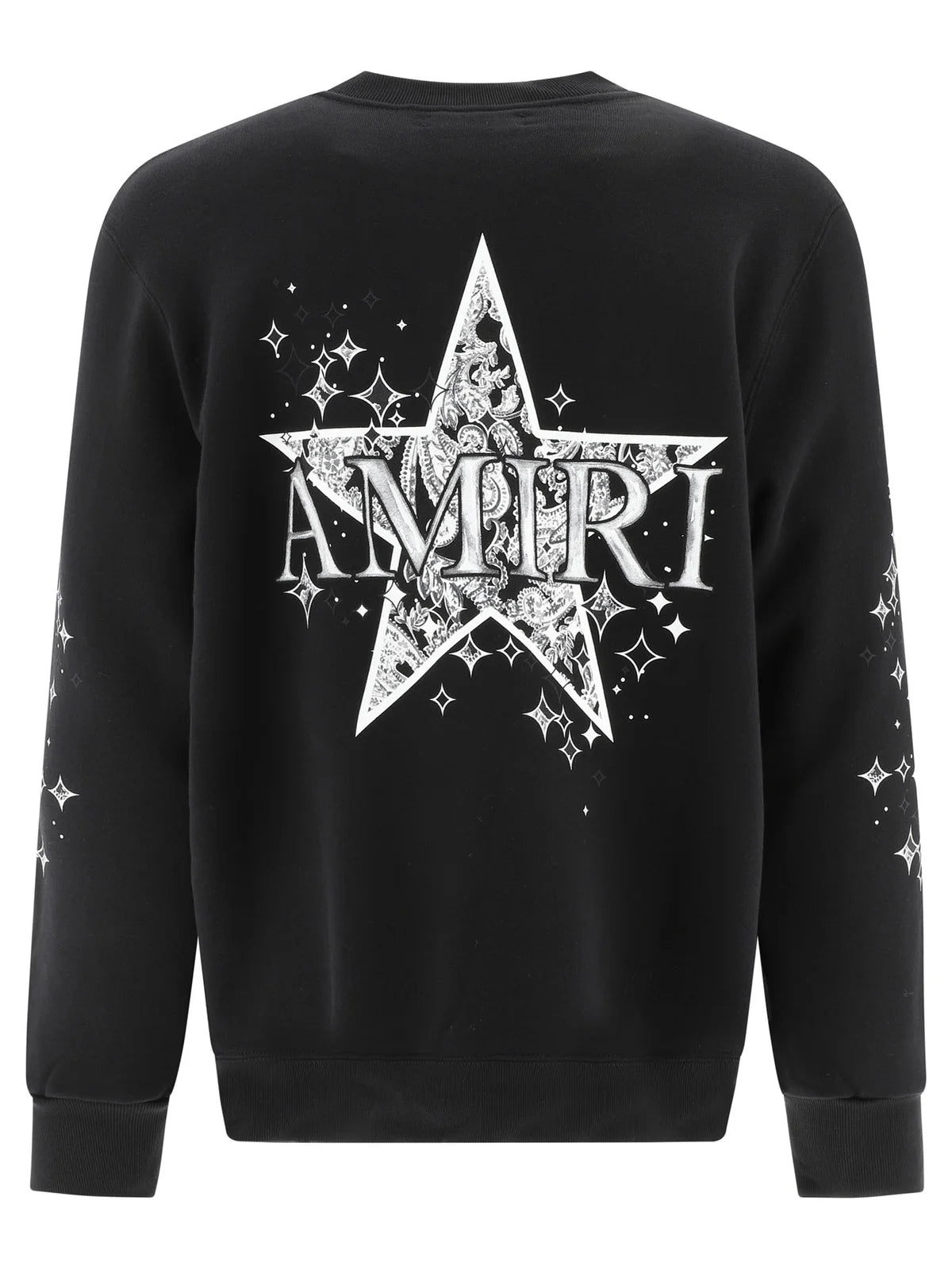 Amiri Black Paisley Star Printed Sweatshirt in Black