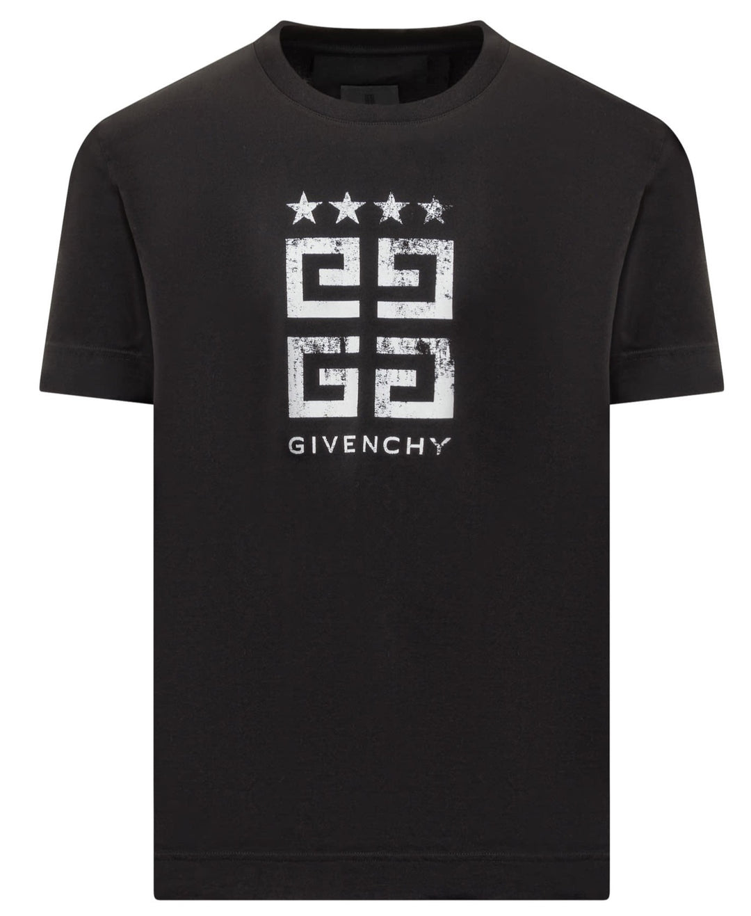 Tシャツ・カットソー GIVENCHY SS23 Black polyester shirt (BM60VG13YT 001) T-shirt with logo patch GIVENCHY | Blondie Shop