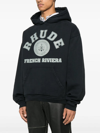 Rhude French Riviera Hoodie in Black