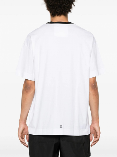 Givenchy – Weißes T-Shirt mit 4G-Logo-Aufdruck