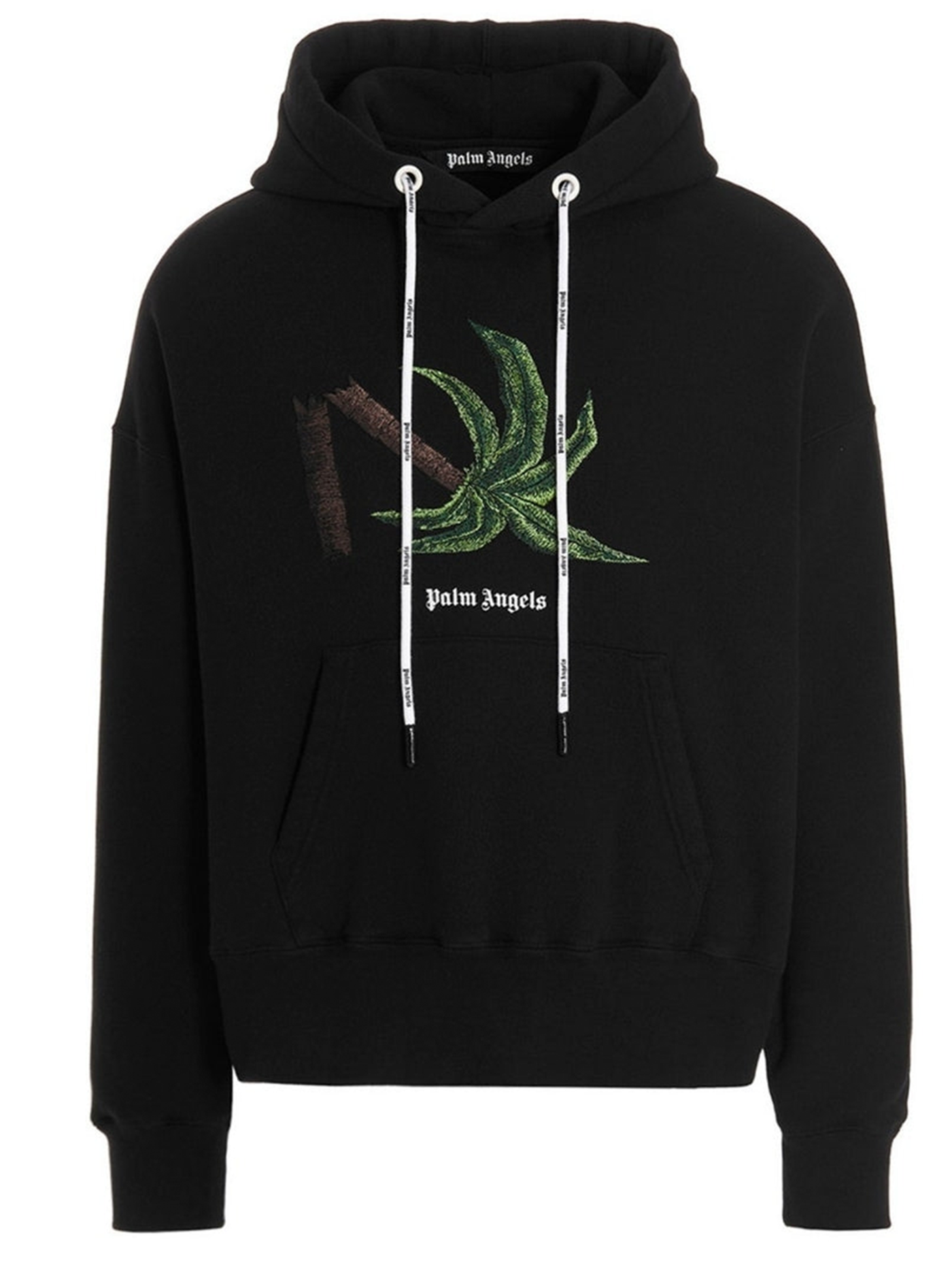 Palm Angels Broken Palm Tree Black Hoodie