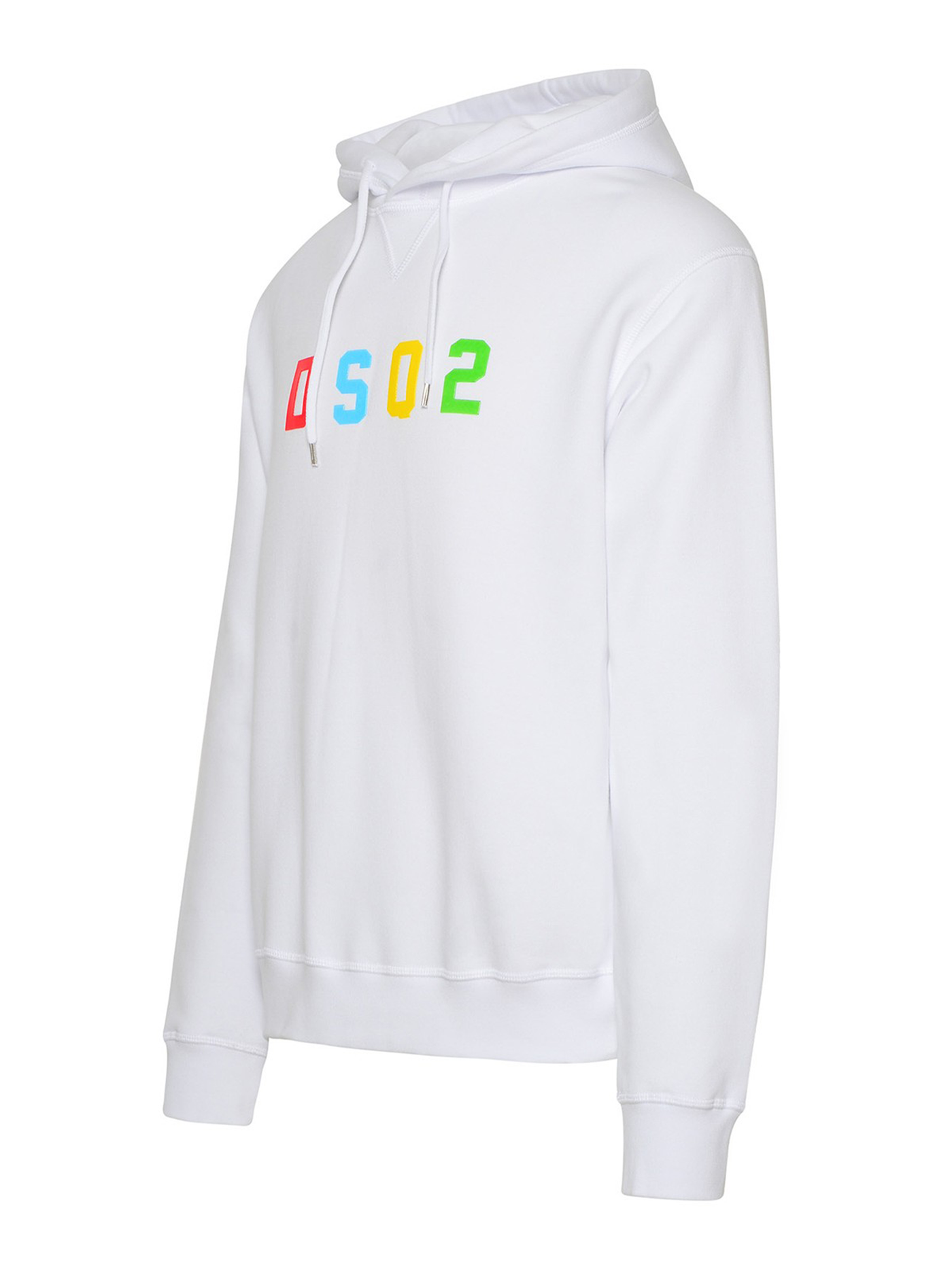 Dsquared2 Multicoloured DSQ2 Logo White Hoodie