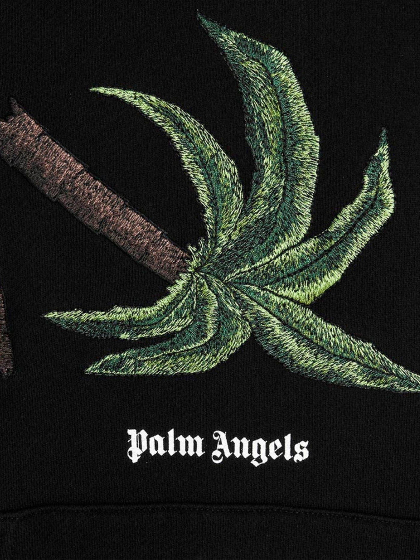 Palm Angels Broken Palm Tree Black Hoodie