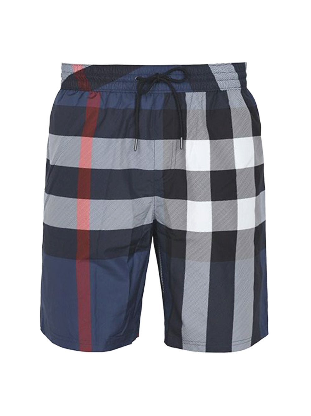 Burberry Check Swim Shorts in Navy