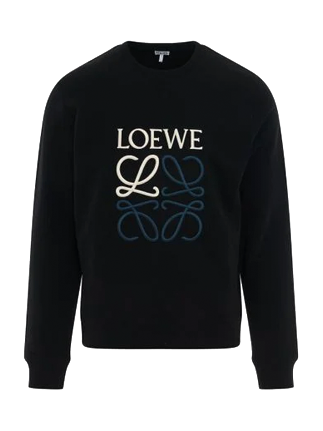 Loewe Anagram Embroidered Logo Sweatshirt in Black