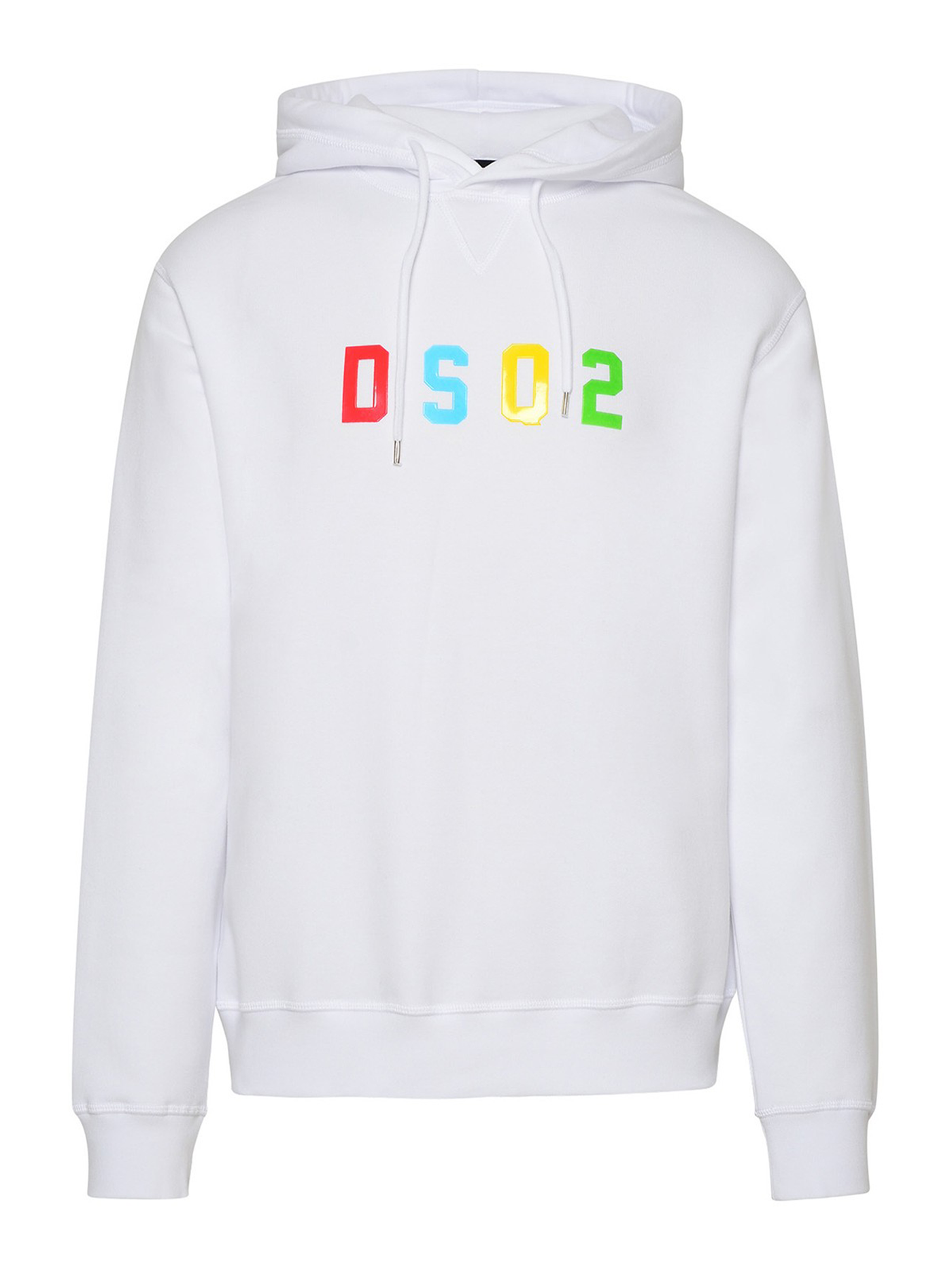 Dsquared2 Multicoloured DSQ2 Logo White Hoodie