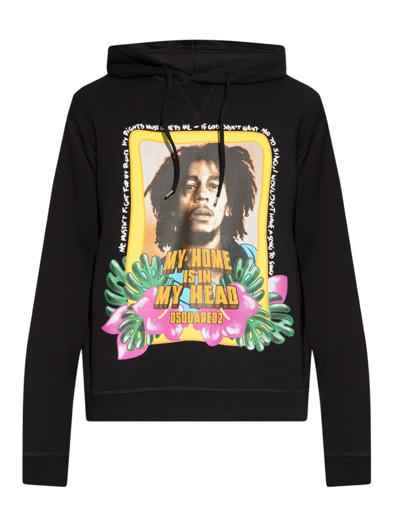 Cool Fit Bob Marley Logo Hoodie