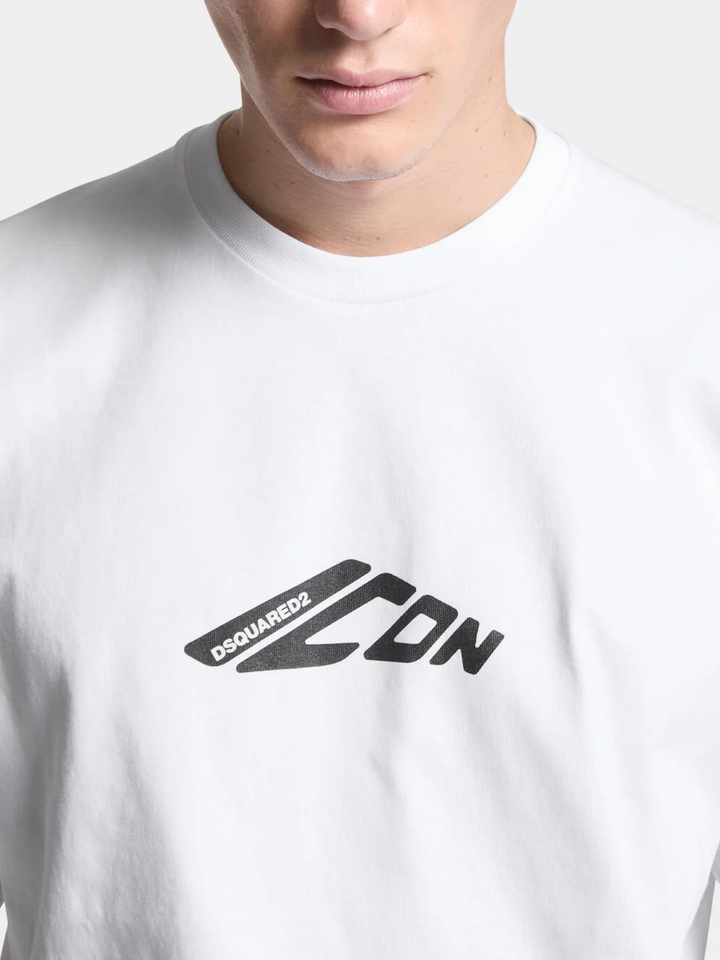 Dsquared2 Icon New Generation Loose Fit T-Shirt in White