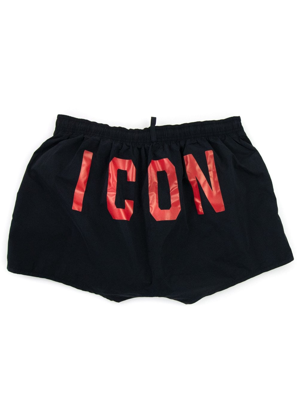 Dsquared2 Red Icon Logo Swim Shorts in Black