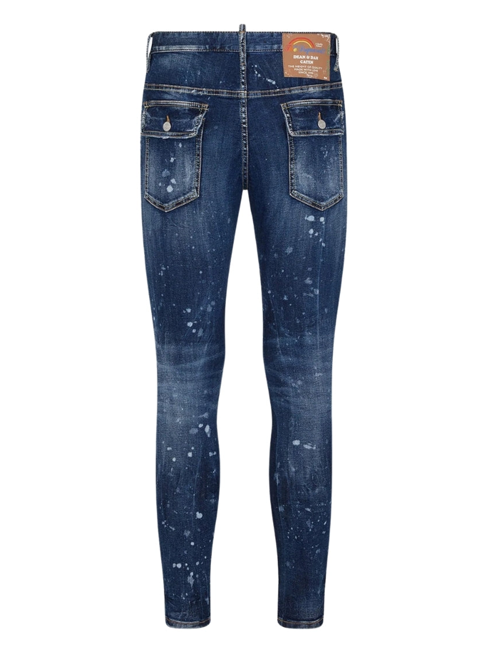 Dsquared2 Super Twinky Jean Splatter Design Blue Jeans