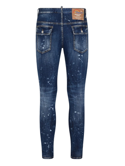 Dsquared2 Super Twinky Jean Splatter Design Blue Jeans