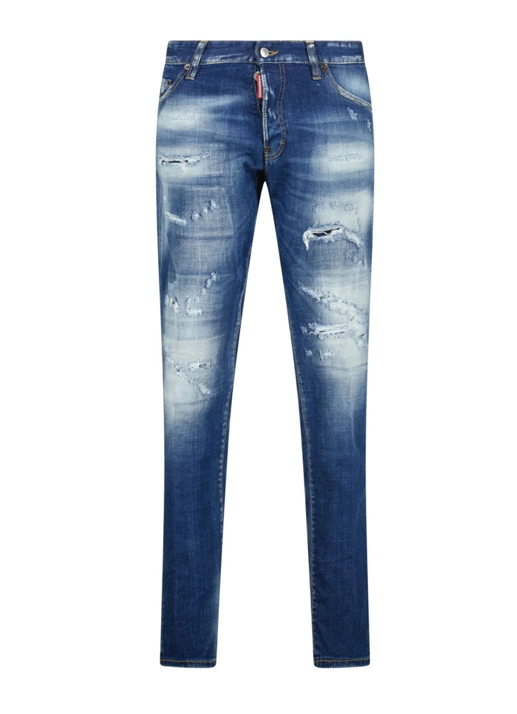 Cool Guy Beige Logo Slim Fit Jeans