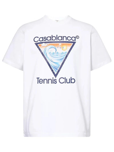 Casablanca Tennis Club Icon White T Shirt