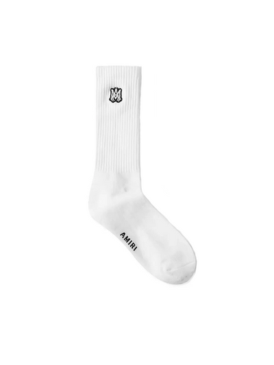 Amiri MA Embroidered Patch Socks in White