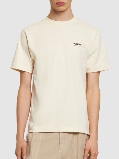 Jacquemus The Gros Grain T-Shirt in Beige